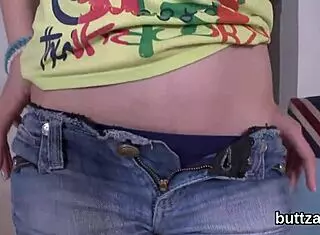 Stunning semi-naked tight teen spreads asshole for hardcore nailing