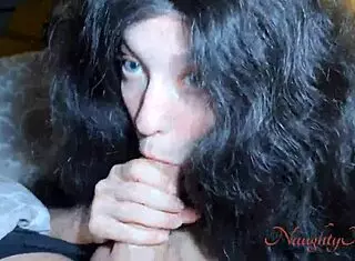 step-mom blows me during nightwalk