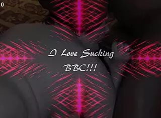Love Sucking Big Black Cock with Big Ass and Tits