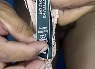 Neighbor Models Panties With Dildo