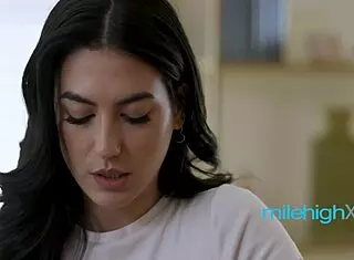 Lesbians use strapon for intense fucking