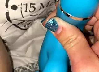 milf fucks her little 18+ pussy with dolphin vibrator