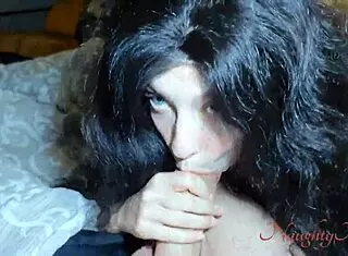 step-mom blows me during nightwalk