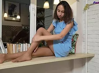 Regina MOONSHINE teases in PANTYHOSE collection