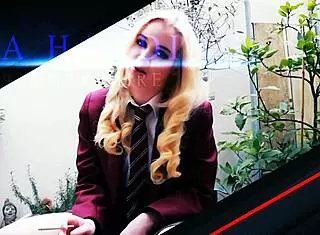 Petite Amateur Makes Herself Cum with Fingering.