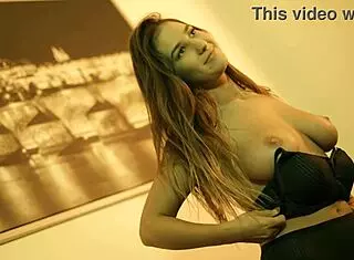 Oceane The Super Sexy Czech Italian Beauty Poses Elegantly