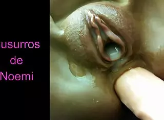 Shaved Pussy Masturbates With Dildo To Orgasm