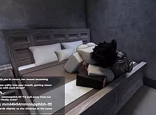 Shy roblox girl transforms into horny slut with big ass for intense sex