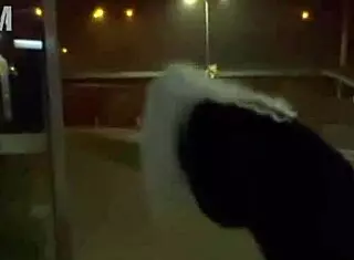 Trans Olivia Flashes on Street