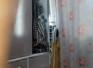 On all fours with pussy wide open, masturbating in public flashing style.