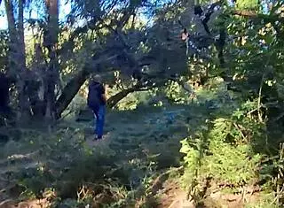 I met a stranger while naked in the woods during fantasy encounter.