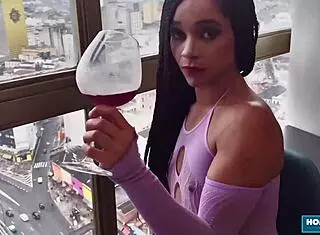 i saw ebony lua sophia squirt all over bfore getting her anal fucked by monster cock