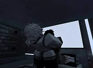 white femboy interacts with black partner politely