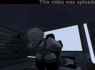 white femboy interacts with black partner politely