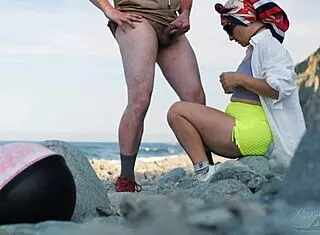 Meeting Stranger on the Beach