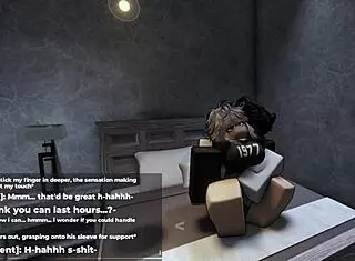 Shy roblox girl transforms into horny slut with big ass for intense sex