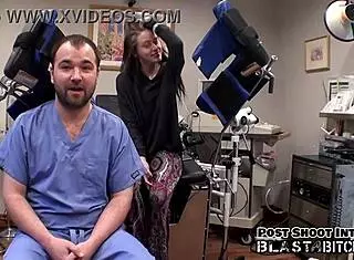 Lainey's shaved pussy gets blasted with cum in missionary position.