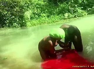 Ebony African Wife FUCKS Her Pastor During Water Baptism