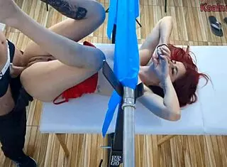Redhead Slut Fucked By Doctor In Hospital Uniform.