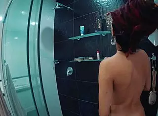 fucking naughty friend in shower!