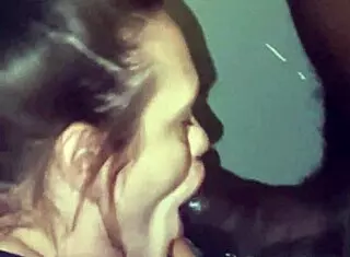 Giving Thick Black Cock Amazing Head!