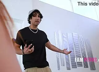 Big tits step sis rides and gets titty fucked in retro style