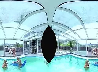 big tits foursome with pool anal?