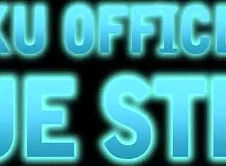 Blue Steel: The Long Arm Of The Law In Muscular 3D Cartoon Style.