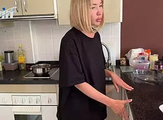 For breakfast, instead of milk, I got a mouthful of sperm from this crazy blonde