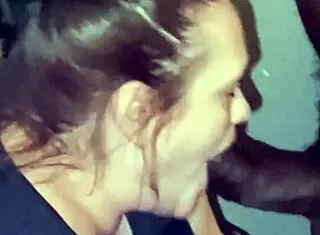 Giving Thick Black Cock Amazing Head!