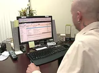 LICKING pussy of BRUNETTE secretary! FINGERING and DEEPTHROAT action!