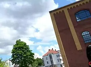 German Scout Picks Up Inked Big Tits Milf Evi Sky at Casting