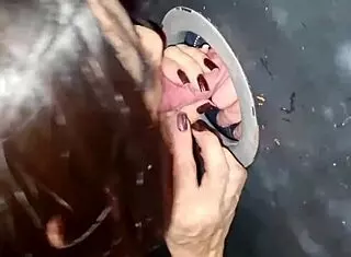 Glory hole action in swing orgy