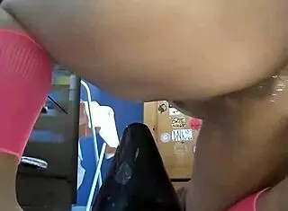 blonde slut rides cock and uses huge dildo