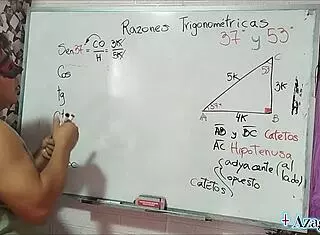 i am the student nerd with brown eyes getting sexual trigonometry lesson from asian teacher in bedroom