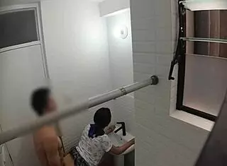Spying On Spanish Teacher Fucking Her Lover In Public Bathroom