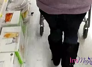 ImMeganLive Rips Clothes And Panties For Public Flashing And Voyeur Fun