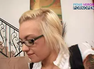 Beautiful girl bends over, rides big dick cowgirl, swollen pussy from fucking