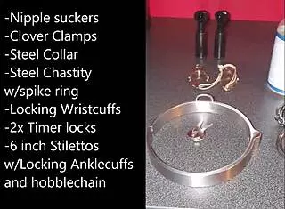 sissy prepares for selfbondage