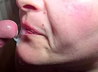 super close up of sperm squirting on big pussy and tits suggestively