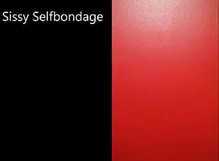 sissy prepares for selfbondage