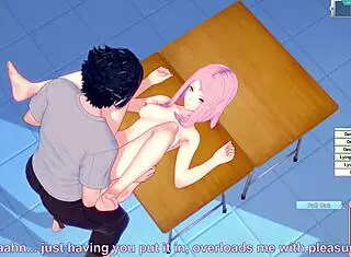 Sakura and Sasuke's after-class encounter