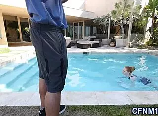 Cfnm Redhead Gets Cum Dumped Outdoors