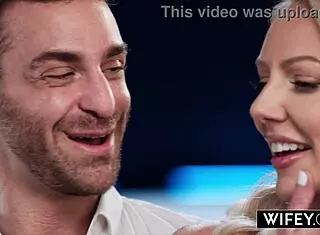 wifey victoria rey rides doggystyle while holding hubby's hand, what a hotwife