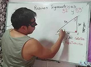 i am the student nerd with brown eyes getting sexual trigonometry lesson from asian teacher in bedroom