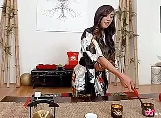 Venus Lux rides bareback in POV