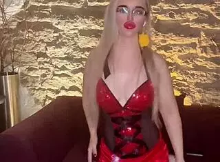 singer findom goaldigger controls song with blonde belly dancer at christmas