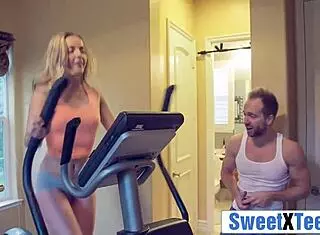 Hot teen babe prefers bad boys for fun.