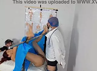 cuckold takes wife to secret gynecologist for some fun