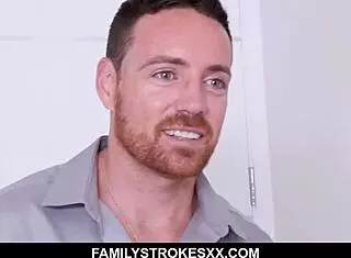 Alice Coxxx tries on lingerie for her stepdaddy